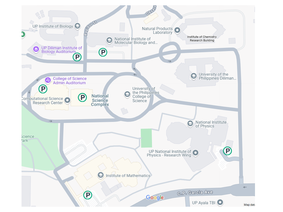 National Institute of Physics Parking Map